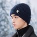 001 Autumn Winter New Knitted For Men Outdoor Hiking Skiing Wool Pullover Youth Windproof Ear Protection Cycling Warm Hat_desvips.com