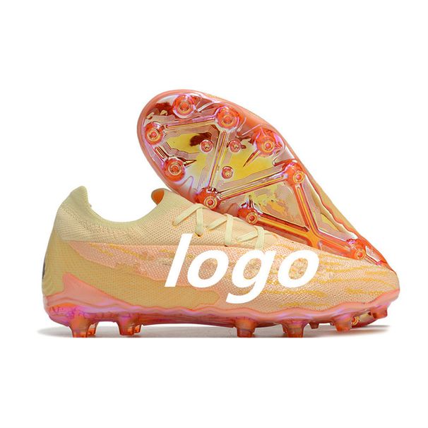 Best Wholesale Men's Phantom GX High Top Waterproof Full Knit Original Electroplated Sole AG Soccer Shoes Total Color_desvips.com