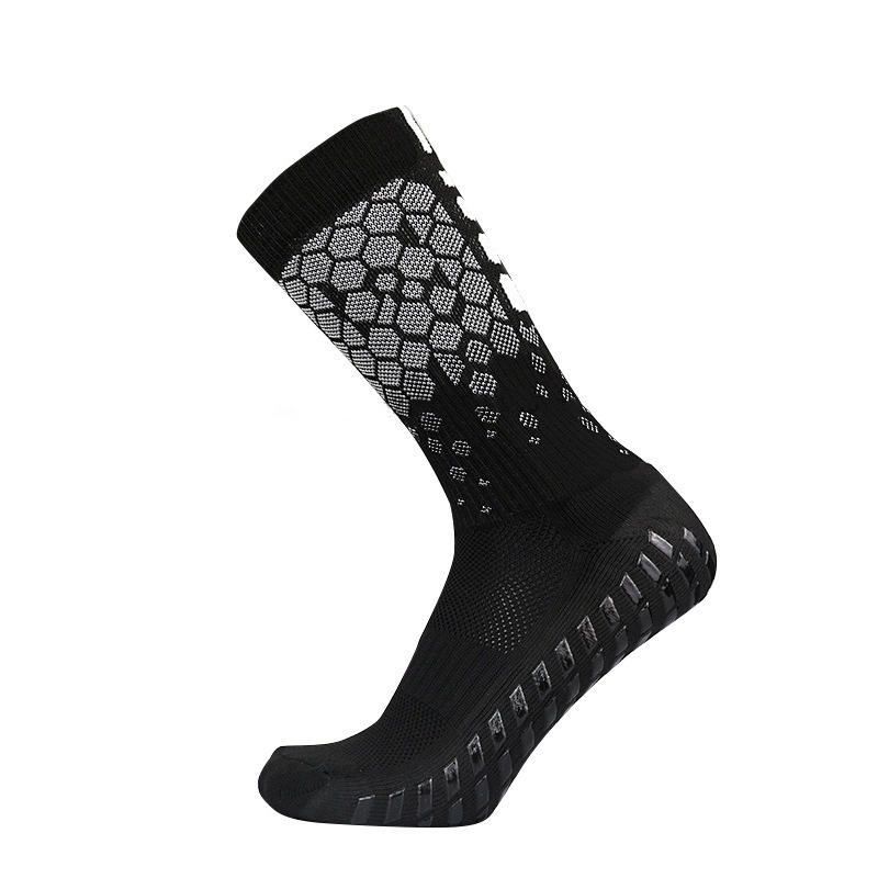 Soccer Socks Mesh Towel Bottom Sports Socks Professional Competition Training Non Slip Football Socks Mid Tube Thickened Dotted Socks_desvips.com