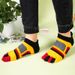 5 Pairs Ankle Toe Men Boys Sport Five Finger Short Young Fashion Cotton Mesh Breathable Deodorant Happy Socks With Toes_desvips.com