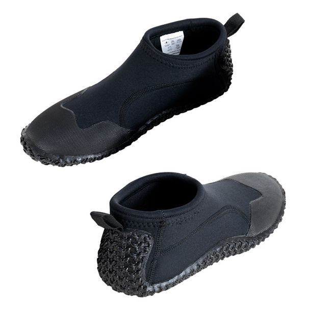 3MM Neoprene Low-Cut Water Shoes – Anti-Slip Swim Boots For Snorkeling, River Trekking & Beach Sports (Unisex, Sizes 37-48, Black)_desvips.com