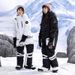 New One-piece Ski Suit Outdoor Waterproof Windproof Warm Breathable Boys And Girls Fluorescent_desvips.com