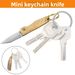 Mini Portable Folding Pocket Fruit Peeler For Opening Packages Sharp Copper Handle Keychain Knife_desvips.com