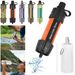 Outdoor Filter Straw Filtration System Emergency Water Drinking Purifier Sucker Travel Camping Hiking Survival Tools_desvips.com