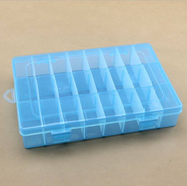24-Grid Transparent Organizer Classification Jewelry Hardware Electronic Parts Fishing Gear Detachable Large Plastic_desvips.com