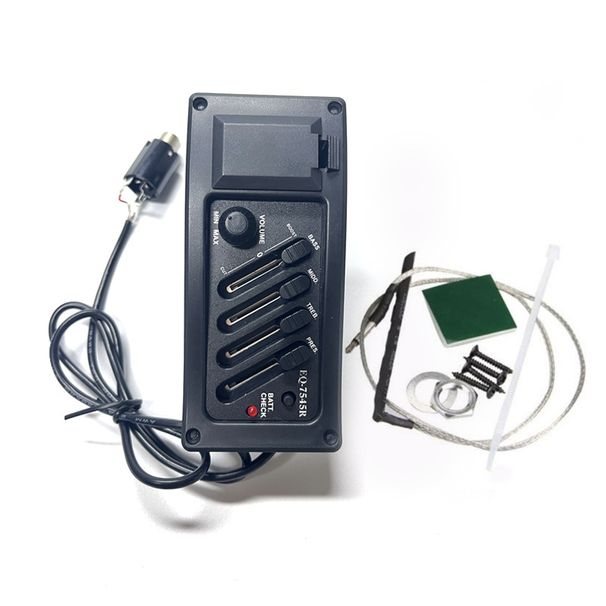 Manufacturer EQ-7545R Pickup 4-Range Acoustic Guitar Electric Box Modification Equalizer Musical Instrument Accessories_desvips.com