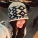 001 Fisherman Knitted For Women, Autumn And Winter Plush Retro Wool Warm Ear Protection, Large Circumference Cold Hat, Men's_desvips.com