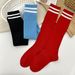 New Summer Youth Sports Sweat-Absorbing And Breathable Striped Long Socks, Football Socks Directly Supplied By_desvips.com