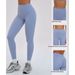 PeakGo Hot-Selling High-Waist Brushed No Embarrassing Lines Yoga Elastic Tight-Fitting Hip-Lifting Sports Long Pants_desvips.com