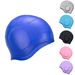 Silicone Waterproof Swimming Caps Men's And Women's Ear Protective Swimming Caps_desvips.com