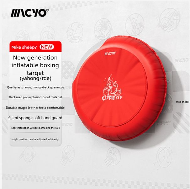 Portable Inflatable Boxing Target Wall Pad | Indoor Kickboxing Sandbag For Stress Relief & Training_desvips.com