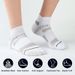 10 Pairs Running Ankle Men Winter Athletic Cotton Fitness Sport Breathable Soft Casual Short Socks Black White_desvips.com
