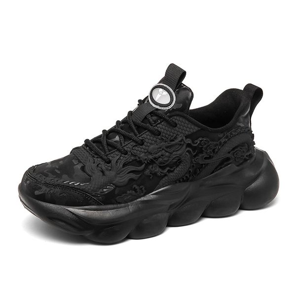 2024 Spring Dragon Velvet Daddy And Women's Leather Student Luminous Sports Live Streaming Born Year Men's Shoes_desvips.com