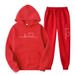 New Hot-Selling Trendy Fashion Unisex Casual Hooded Fleece Sweatshirt Sports Set_desvips.com
