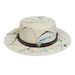 New Style Painted Flat Top Straw Fashion Casual Versatile Wide Brim Travel Beach Protection Panama Sun Hat_desvips.com