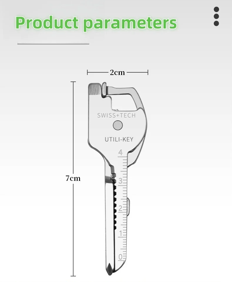 Multi Function Folding Tool Keychain Opener Screwdriver EDC 6 In 1 Utility Outdoor Survival Rescue Pocket Plier KeyRing_desvips.com