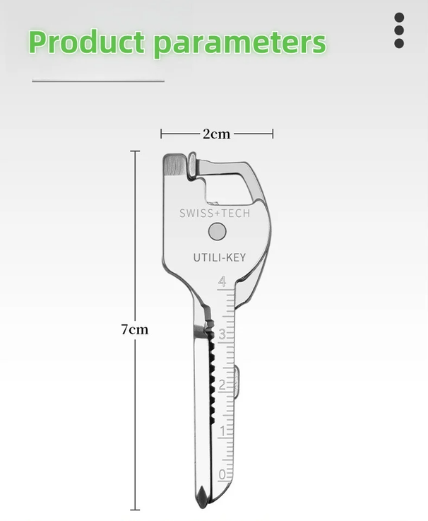 Multi Function Folding Tool Keychain Opener Screwdriver EDC 6 In 1 Utility Outdoor Survival Rescue Pocket Plier KeyRing_desvips.com
