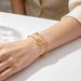 New Women's Bracelet With Double-layer Chain, Stacked Pentagram Bracelet, Vintage Mysterious Star Array Witch Knot_desvips.com