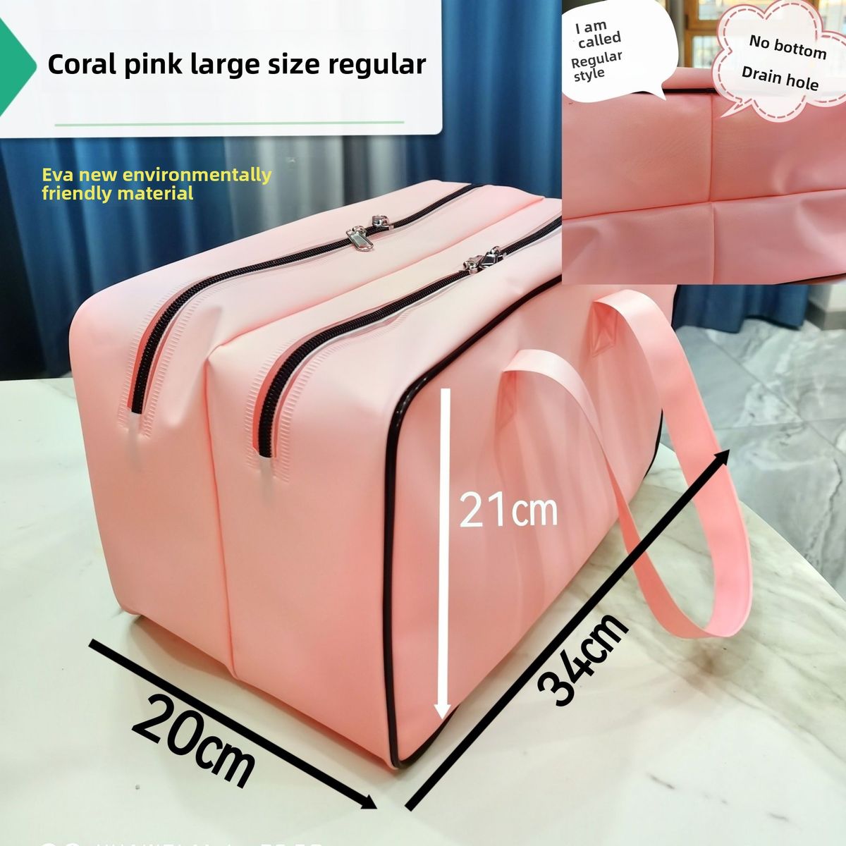 Dry Wet Separation Waterproof Bathing Fitness Swimming Wash Beach Bag Handheld Thickened Large Capacity New Model_desvips.com