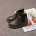 Padded Cotton Girls' Martin New British Style Boys' Short Solid Color Warm 2025 Spring Autumn Single Boots Artificial_desvips.com