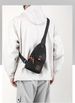New Casual Oxford Cloth Crossbody Bag, Waterproof Shoulder Backpack, Large Capacity Trendy Chest Bag_desvips.com