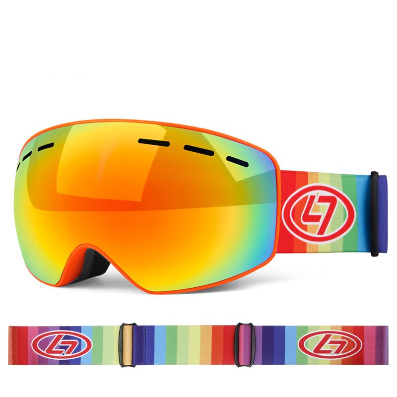Unisex Ski Double-layer Fog Proof Spherical Glasses For Children Outdoor Mountaineering Ski Goggles_desvips.com