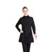 Muslim Swimwear Women's Long Sleeved Sunscreen Conservative Swimsuit Split Two Piece Hot Spring Vacation With Hat Swimsuit_desvips.com