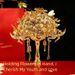 Metallic Bridal Bouquet In Chinese Style, Collectible Gift For A Bride Or Best Friend, Exquisite And Luxurious_desvips.com