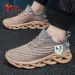 YRZL Mens Sport Breathable Lightweight Sneakers Outdoor Mesh Black Running Athletic Jogging Tenis Walking Shoes Man_desvips.com