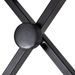 Height-Adjustable Piano Stool - Robust Steel X-Frame Construction - Black - Foldable Design - Non-Slip Rubber Feet_desvips.com