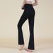 New Slimming Flared Yoga High Waist Hip Lift Wide Leg For Outdoor Fitness Pilates Body Shaping Bell Bottom Pants_desvips.com