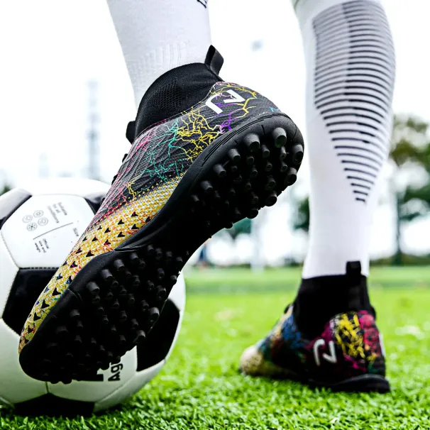 Non-slip Shoes High Quality Football Boots Adults Pofessional Field Socce CleatS Teen's Outdoo Taining Ankle_desvips.com