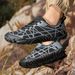Men's Low-Cut Breathable Hiking Shoes With Anti-Slip Rubber Sole For Walking Camping Cycling Outdoor Sports Lightweight Comfortable Sneakers_desvips.com