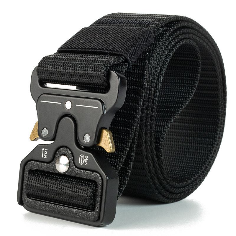 Nylon Automatic Buckle Outdoor Workwear Tactical Pants Military Training Belt For Men_desvips.com
