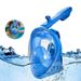 Full dry diving gear Children's waterproof and anti-fog full face diving mask snorkeling kit_desvips.com
