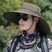 Men's Fishing Hat - Extra Wide Brim UPF 50+ Sun Protection For Summer Outdoor & Hiking - Unisex Design_desvips.com