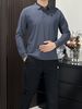 New Business Casual Simple Men's Top Commuting Outdoor Sports Traceless Integrated Polo Shirt Long Sleeves_desvips.com