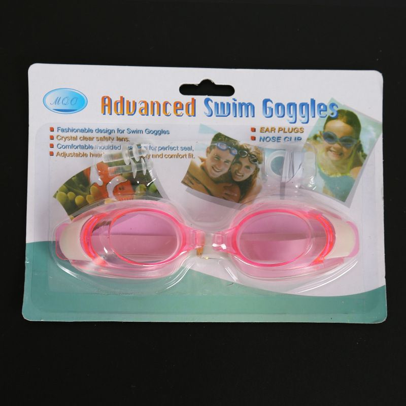 Cheap Swimming Goggles Cardboard Packaging With Nose Clip Earplugs Anti-Fog Adult And Children Universal Unisex Diving_desvips.com