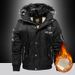 Cross-Border Foreign Trade Winter Fleece-Lined Thickened Casual Warm Hooded Coat Windproof Men's Clothing Plus Size_desvips.com