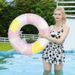 Vintage Floral Inflatable Pool Float For Women - Thickened Eco-Friendly PVC Swim Ring (Retro Design Non-Toxic Includes Repair Patch & Storage Bag)_desvips.com