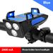Bicycle Holder Cycling Front Phone Mount Power Bank Speaker Multi-in-One Bike Light_desvips.com