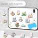 20 Pieces Of Easter Egg Refrigerator, Cartoon Atmosphere Magnets, Holiday Creative Decoration Pegboard Magnetic_desvips.com