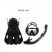 Outdoor Sports Mask Snorkel Regulator Fins Flippers Three-Piece Snorkeling Three Treasures Set Diving Goggles_desvips.com