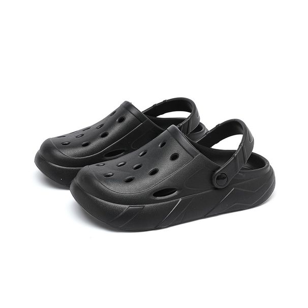 2024 new fashion hole shoes men's summer outdoor wear Baotou slippers men's non-slip and deodorizing eva beach slippers_desvips.com