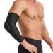 Breathable Basketball Elbow Sleeve With Honeycomb Padding – Compression Arm Sleeve For Sports & Fitness – Black_desvips.com