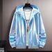 Unbeatable Quality Summer Reflective Sunscreen Clothing For Men With Ice Silk Ultra Thin Couple Colorful Thin Jacket Trendy Gradient Coat_desvips.com
