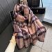 2025 Retro British Plaid Christmas New Year Red For Women Autumn Winter Warm Neck Scarf Trendy_desvips.com