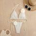 New Three-dimensional Floral Women's Swimsuit Bikini Set_desvips.com
