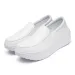 Women's Spring Genuine Leather Soft Outsole Work Female Black Swing Woman Plus Size Wedges Single Shoes_desvips.com