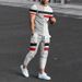 Men's Clothing loose sports suit 3D digital printing personalized fashion short-sleeved trousers_desvips.com